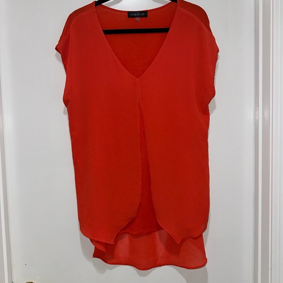 Orange Tunic Blouse - Picture 1 of 4